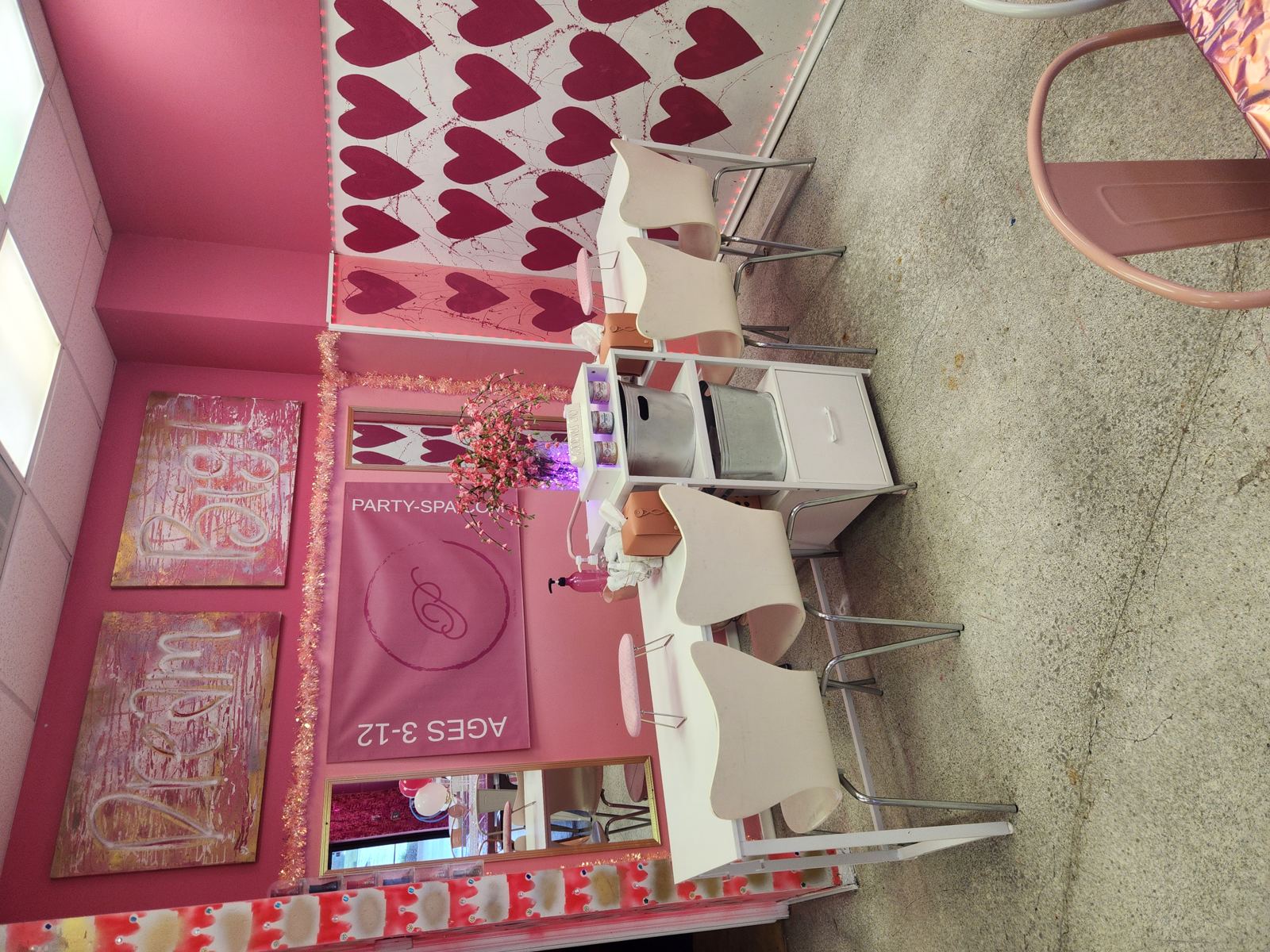 Manicure stations for mother daughter spa day Omaha